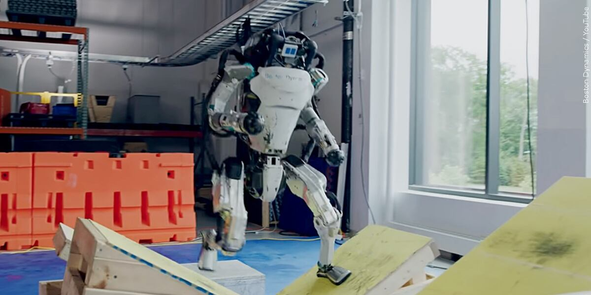photo of atlas robot by boston dynamics